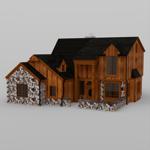 Two Story Traditional Home (for DAZ Studio)