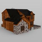 Two Story Traditional Home (for DAZ Studio)