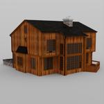 Two Story Traditional Home (for DAZ Studio)