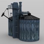 Twin Silo (for DAZ Studio)