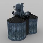 Twin Silo (for DAZ Studio)