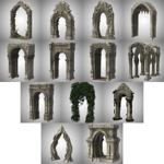 Dungeon Pack 1: Archways (for Poser)