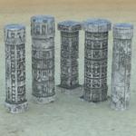 Dungeon Pack 1: Columns (for Poser)