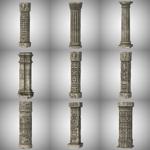 Dungeon Pack 1: Columns (for Poser)