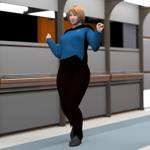 Click to see information about the 'SFU TNG 2366 Outfit (for La Femme 2) (for Poser)'.