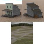 Western Town Set 1 (for Poser)
