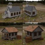 Western Town Set 1 (for DAZ Studio)