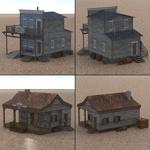 Western Town Set 2 (for Poser)