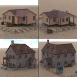 Western Town Set 3 (for Poser)