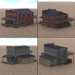 Western Town Set 4 (for Poser)