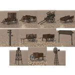 Western Town Set 5 (for Poser)