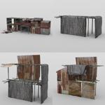 Shanty Town Buildings 1: Set 4 (for DAZ Studio)