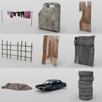 Shanty Town Buildings 1: Accessories (for DAZ Studio)