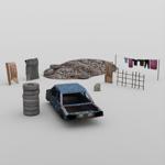 Click to see information about the 'Shanty Town Buildings 1: Accessories (for DAZ Studio)'.